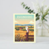 Vintage Escondido California Briefkaart (Staand voorkant)