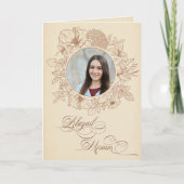 Vintage Eshet Chayil Bat Mitzva Uitnodiging (Voorkant)