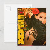 Vintage Espana Travel Briefkaart (Voorkant / Achterkant)