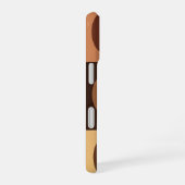 Vintage Espresso Bean Pattern iPhone 16 Hoesje (Rechterkant)