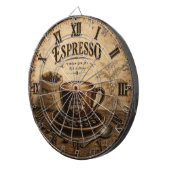 Vintage Espresso Coffee Dartbord (Voorkant Rechts)