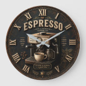 Vintage Espresso Coffee Machine Grote Klok (Voorkant)
