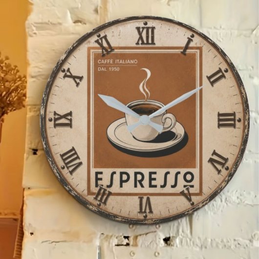 Vintage Espresso Italian Coffee Grote Klok