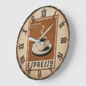 Vintage Espresso Italian Coffee Grote Klok (Hoek)