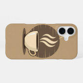 Vintage espressokop iPhone 16 hoesje (Achterkant horizontaal)