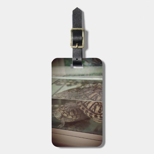 Vintage esthetische bagagelabel (Voorkant verticaal)