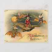 Vintage Etherisch Halloween Feestdagenkaart (Voorkant)