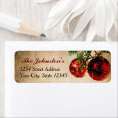 Vintage-etiketten voor kerstretourzendingen etiket (Insitu)