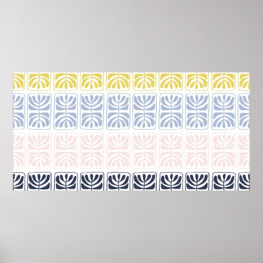 Vintage etnische naadloze  poster (Voorkant)