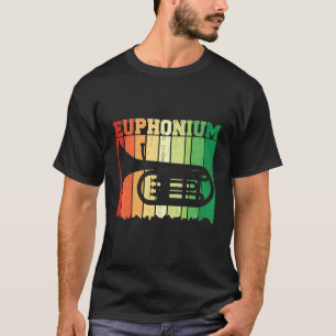 Vintage eufoniumspeler bariton muziekinstrument t-shirt