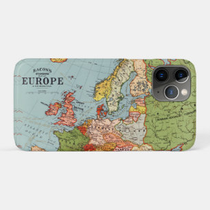 Vintage Europa 20e eeuw Bacon's Standard Kaart Case-Mate iPhone Case