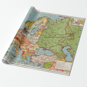 Vintage Europa 20e eeuw - Standaardkaart van Bacon Cadeaupapier