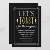  Vintage | Eve-partij nieuwjaar Kaart (Voorkant / Achterkant)