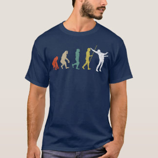 Vintage evolutie gitaarspeler retro t-shirt