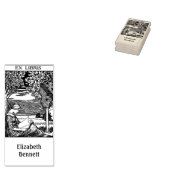 Vintage Ex Libris Boekplaat Rubberstempel (Gestempeld)