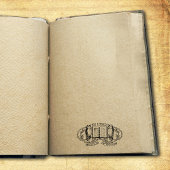 Vintage Ex Libris Owls, Book Rubberstempel