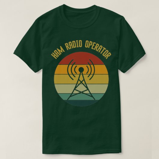 Vintage exploitant/radio-ontvangst t-shirt (Design voorkant)