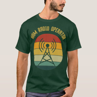Vintage exploitant/radio-ontvangst t-shirt