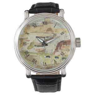 Vintage Expressionisme, Almeria door Walter Gramat Horloge