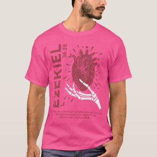 Vintage Ezechiël 3626 Hart van Vlees Bijbelvers Ch T-shirt