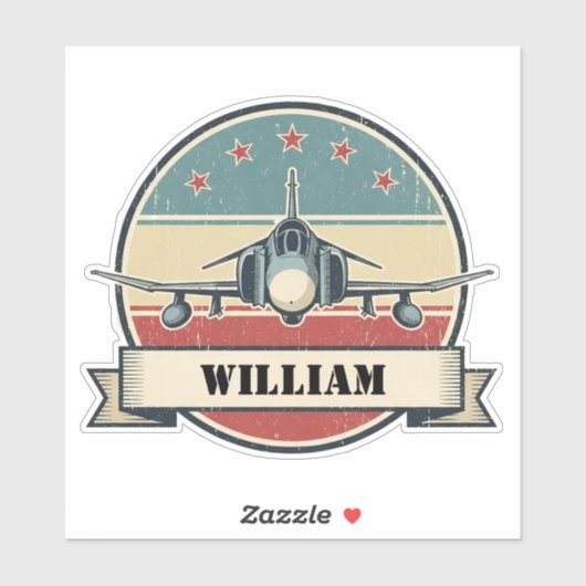 Vintage F-4 Phantom-vliegtuig Aviation Badge Sticker (Vel)