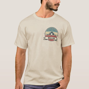 Vintage F-4 Phantom-vliegtuig Aviation Badge T-shirt