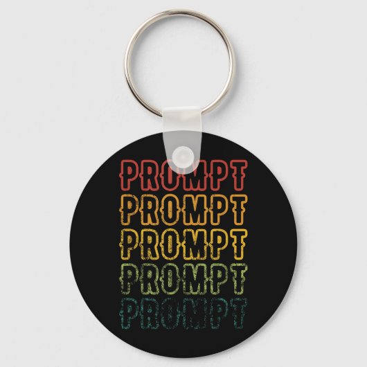Vintage Fading Prompt Kunst ABA Therapeut Sleutelhanger (Voorkant)