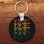 Vintage Fading Prompt Kunst ABA Therapeut Sleutelhanger (Voorkant)