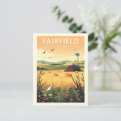 Vintage Fairfield California Briefkaart (Staand voorkant)
