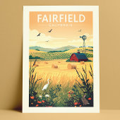 Vintage Fairfield California Briefkaart