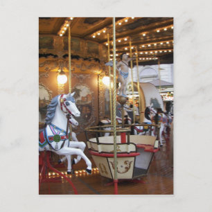 Vintage Fairground Carousel Briefkaart