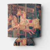 Vintage Fairground Carousel Horses Blikjeskoeler (Voorkant)