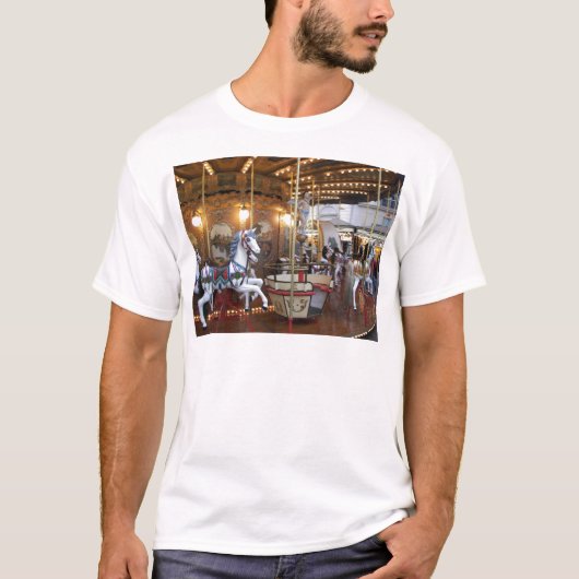 Vintage Fairground Carousel T-shirt (Voorkant)