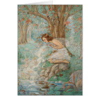 Vintage - Fairies bij de stroom -