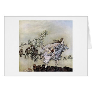 Vintage - Fairies in vlucht,