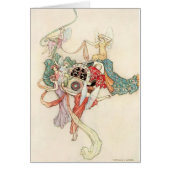 Vintage - Fairies met Baby in Cradle, (Voorkant)