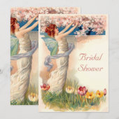 Vintage Fairy Blossom Vrijgezellenfeest Kaart (Voorkant / Achterkant)