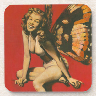 Vintage Fairy Cork Onderzetter