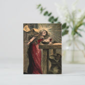 Vintage Fairy Godmoeder Briefkaart (Staand voorkant)