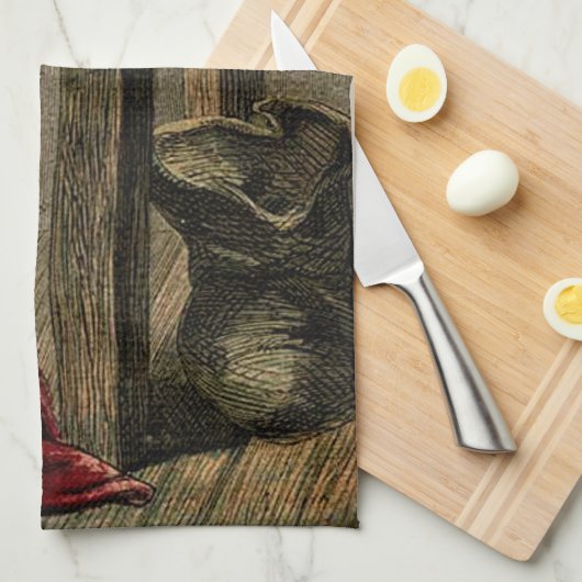 Vintage Fairy Godmoeder Theedoek (Quarter Fold)