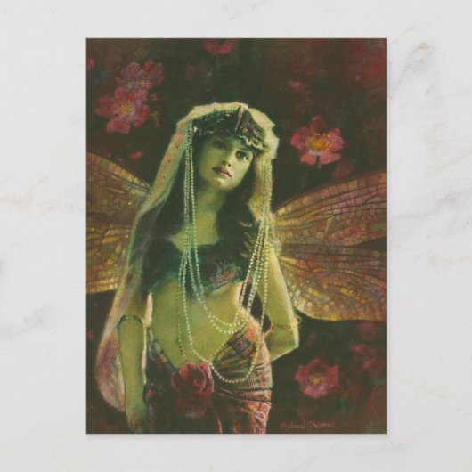 Vintage Fairy Nymph Postcard Briefkaart (Voorkant)