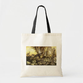 Vintage Fairy Tale, Band of Workmen van Rackham Tote Bag