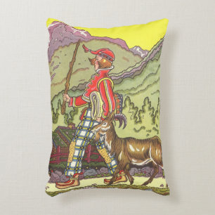 Vintage Fairy Tale, Boy and the North Wind, Hauman Accent Kussen