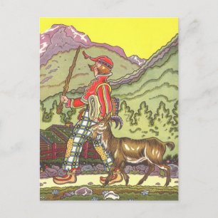 Vintage Fairy Tale, Boy and the North Wind, Hauman Briefkaart