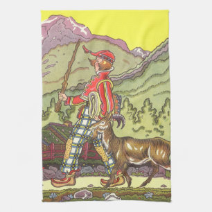 Vintage Fairy Tale, Boy and the North Wind, Hauman Theedoek