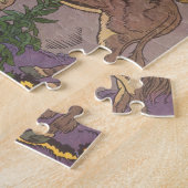 Vintage Fairy Tale, Bremen Town Musicians, Hauman Legpuzzel (Zijkant)