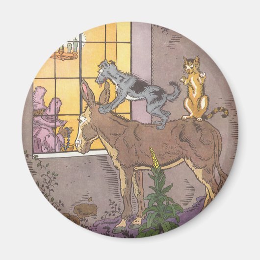 Vintage Fairy Tale, Bremen Town Musicians, Hauman Magneet (Voorkant)
