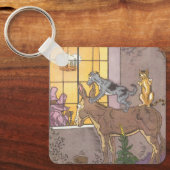 Vintage Fairy Tale, Bremen Town Musicians, Hauman Sleutelhanger (Voorkant)