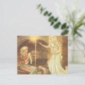 Vintage Fairy Tale, Cinderella en Fairy Godmoeder Briefkaart (Staand voorkant)