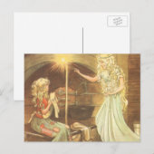 Vintage Fairy Tale, Cinderella en Fairy Godmoeder Briefkaart (Voorkant / Achterkant)